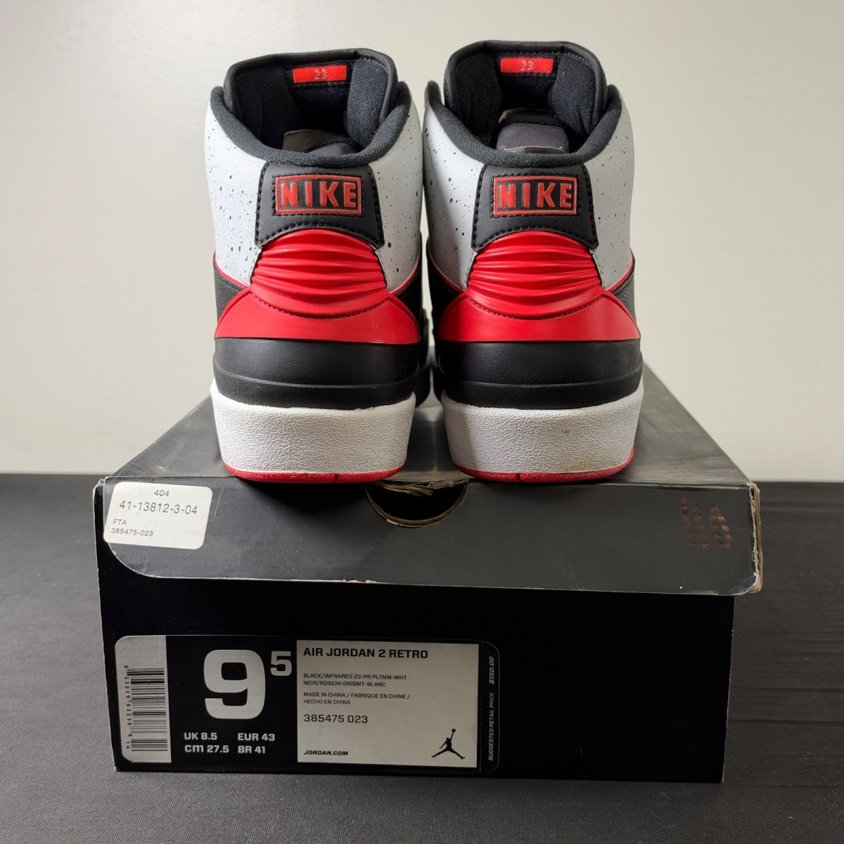 Jordan 2 Retro Infrared Cement (Size 9.5) - Image 5