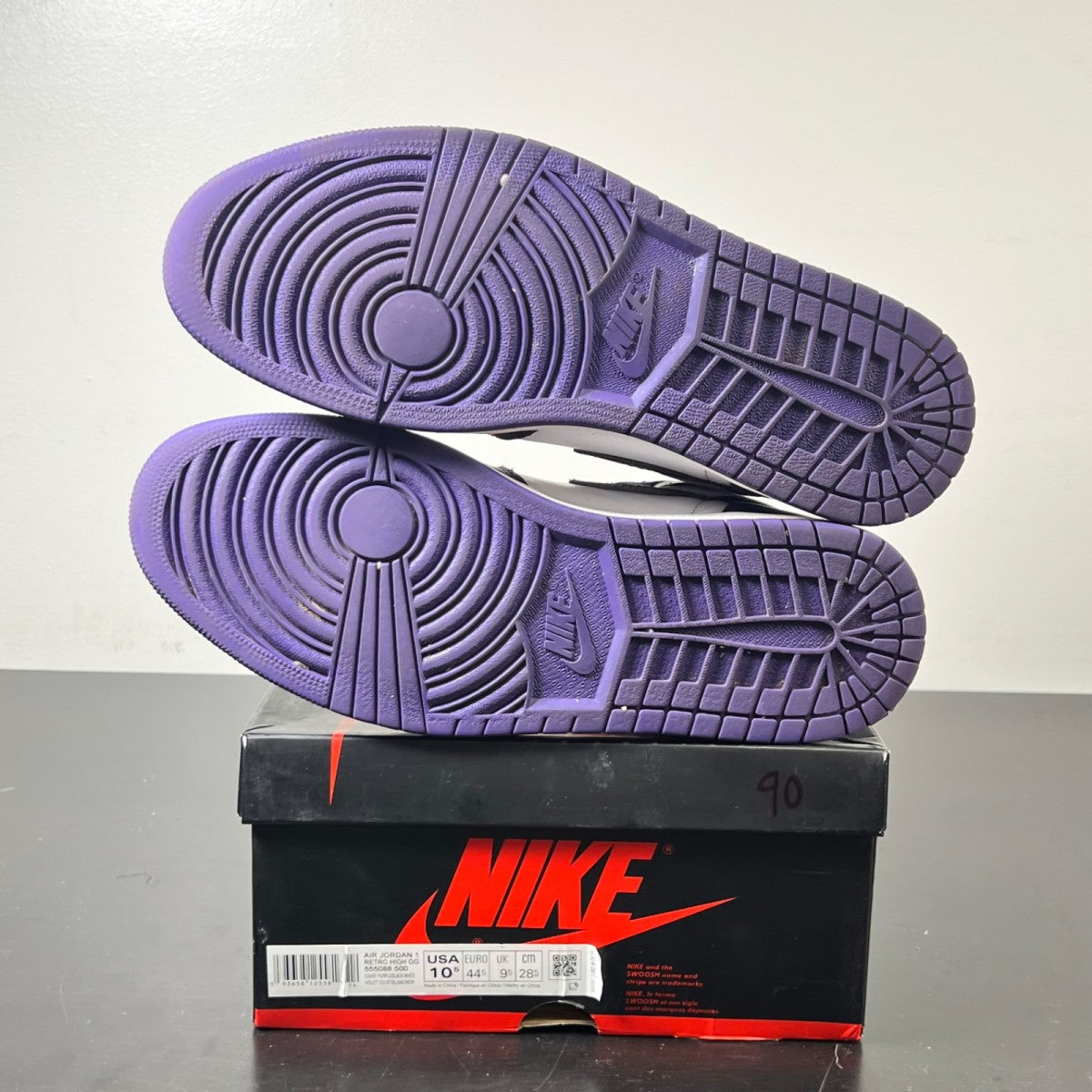 Jordan 1 Retro High Court Purple White (Size 10.5) - Image 6