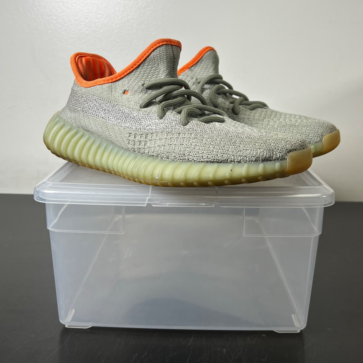 adidas Yeezy Boost 350 V2 Desert Sage 6.5 (Moderately Worn Pre-Owned)adidasDesert Sage/Desert Sage/Desert Sage - Image 1