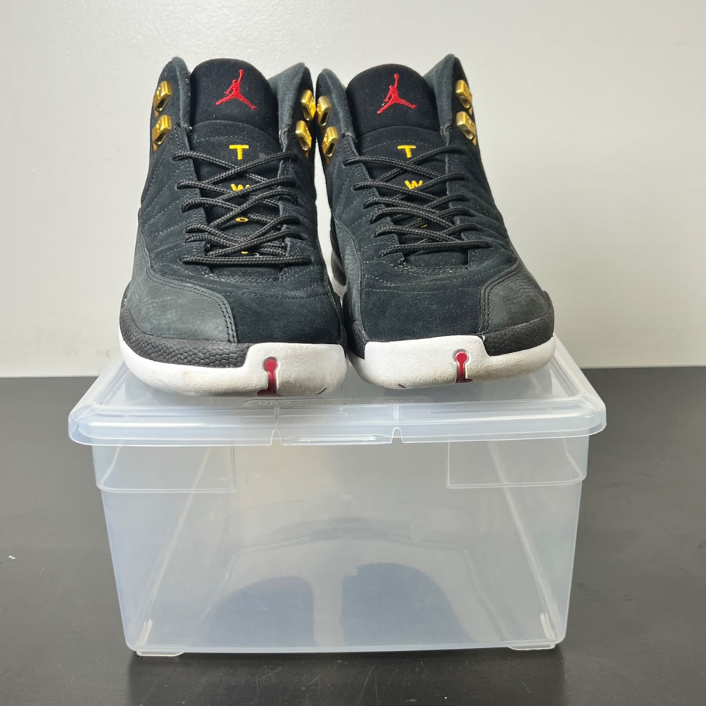 Jordan 12 Retro Reverse Taxi 11 (Moderately Worn Pre-Owned)JordanBlack/White-Taxi-Black - Image 2