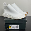 adidas NMD City Sock Gum Pack White 10 (Moderately Worn Pre-Owned)adidasWhite/White-Gum - Image 1