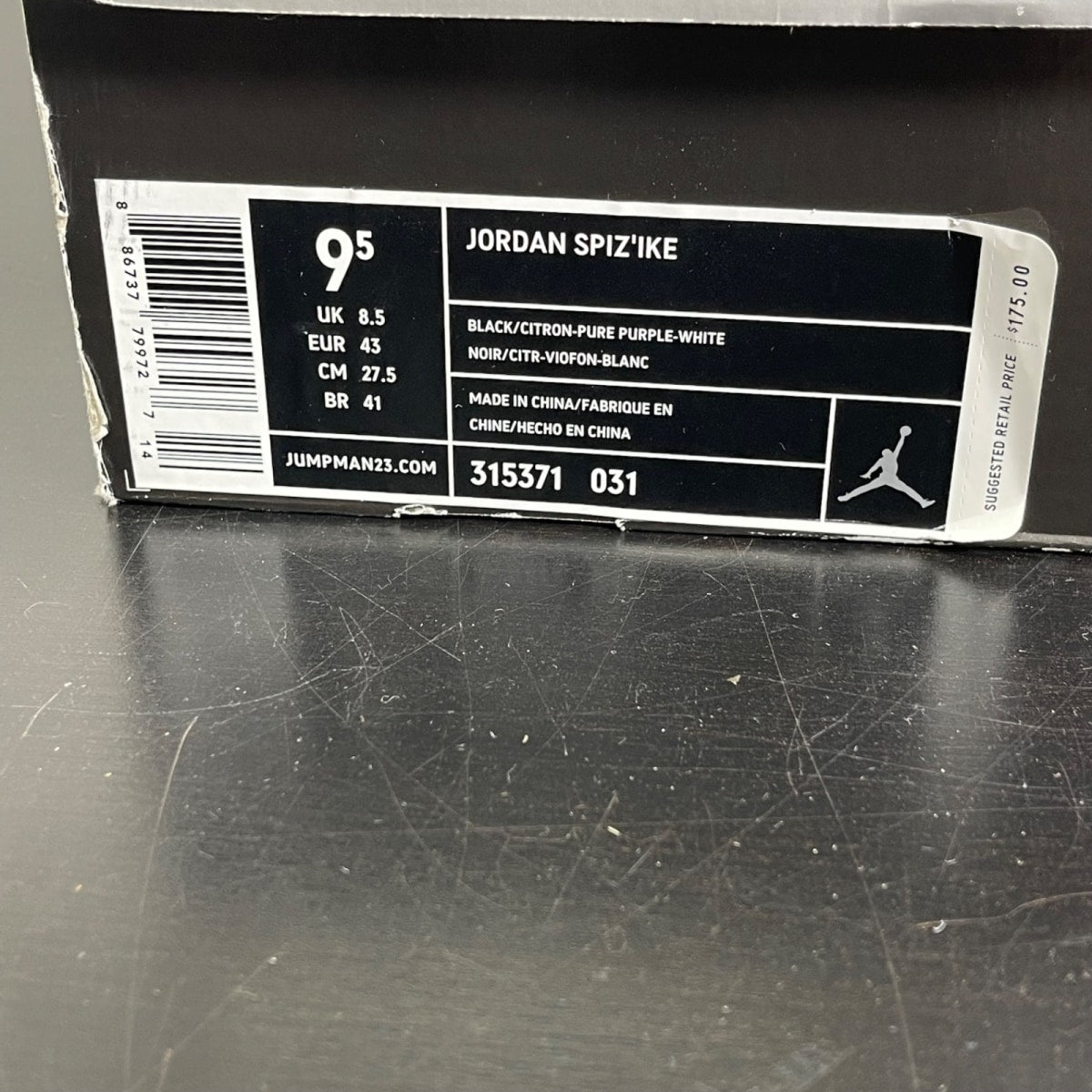 Air Jordan SpizIke 'Citron' 9.5 (Moderately Worn Pre-Owned)Air Jordan - Image 7