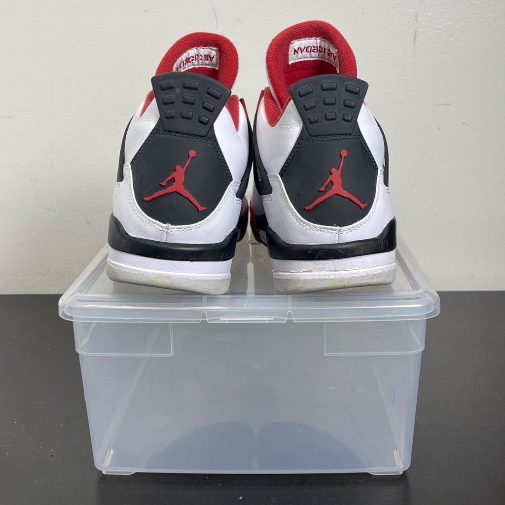 Jordan 4 Retro Fire Red (2012) 10 (Moderately Worn Pre-Owned)JordanWhite/Varsity Red-Black - Image 4