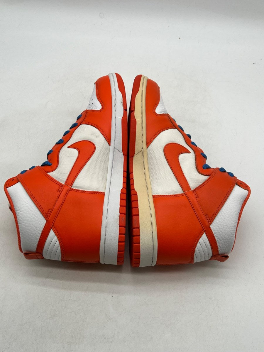 Nike Dunk High White Orange Blaze Varsity Blue 10.5 (Lightly Worn Pre-Owned) - Image 8
