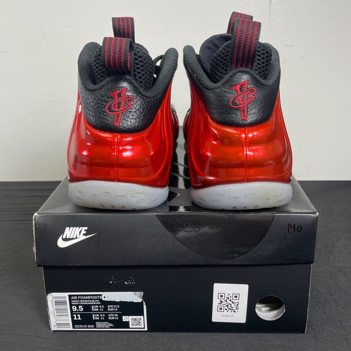 Nike Air Foamposite One Metallic Red (2023) 9.5 (Moderately Worn Pre-Owned)NikeVarsity Red/Black-White - Image 4