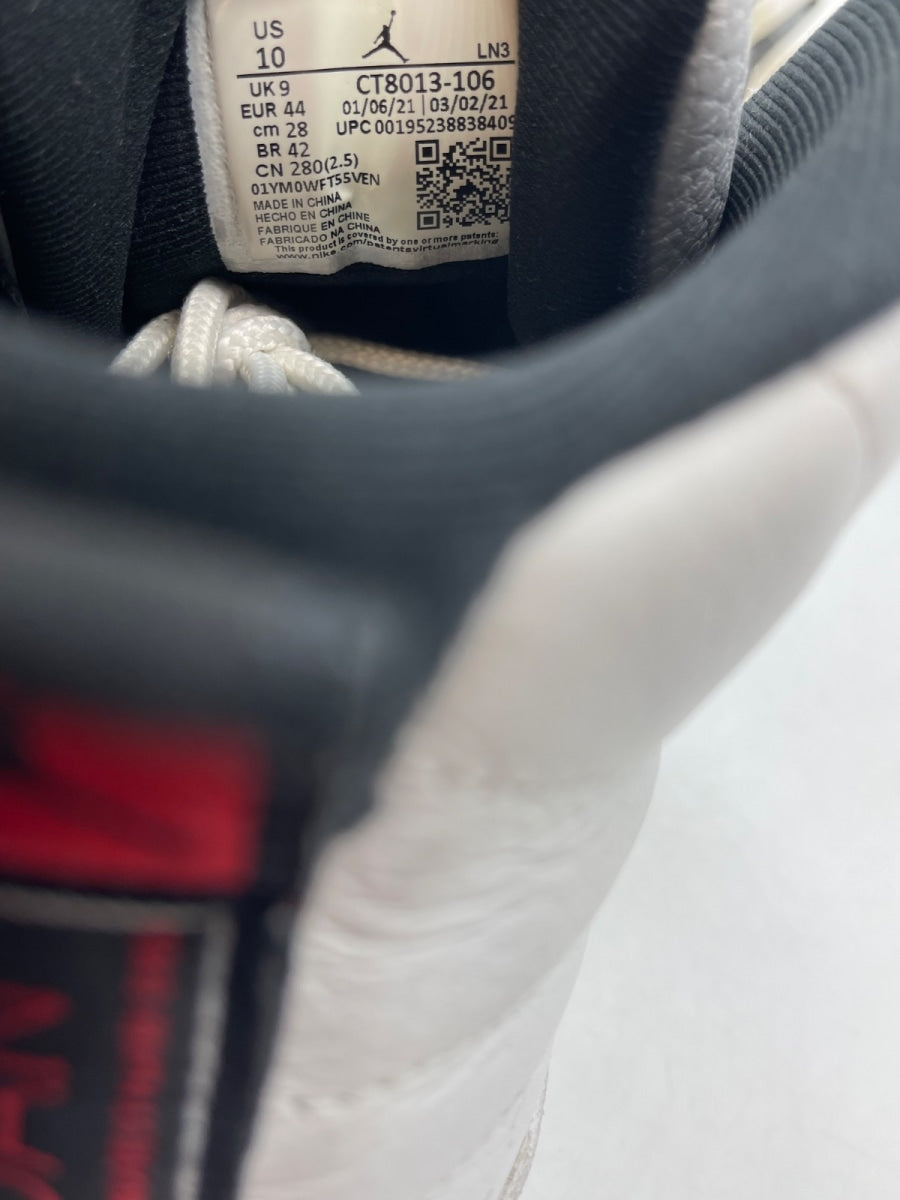 Jordan 12 Retro Twist 10 (Moderately Worn Pre-Owned)JordanWhite/Black-University Red - Image 8