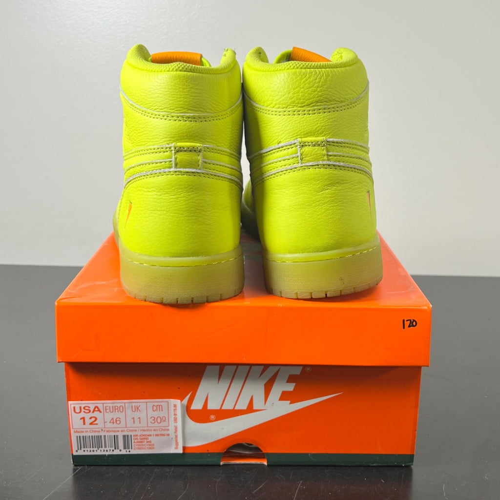 Jordan 1 Retro High Gatorade Cyber 12 (Lightly Worn Pre-Owned)JordanCyber/Cyber - Image 4