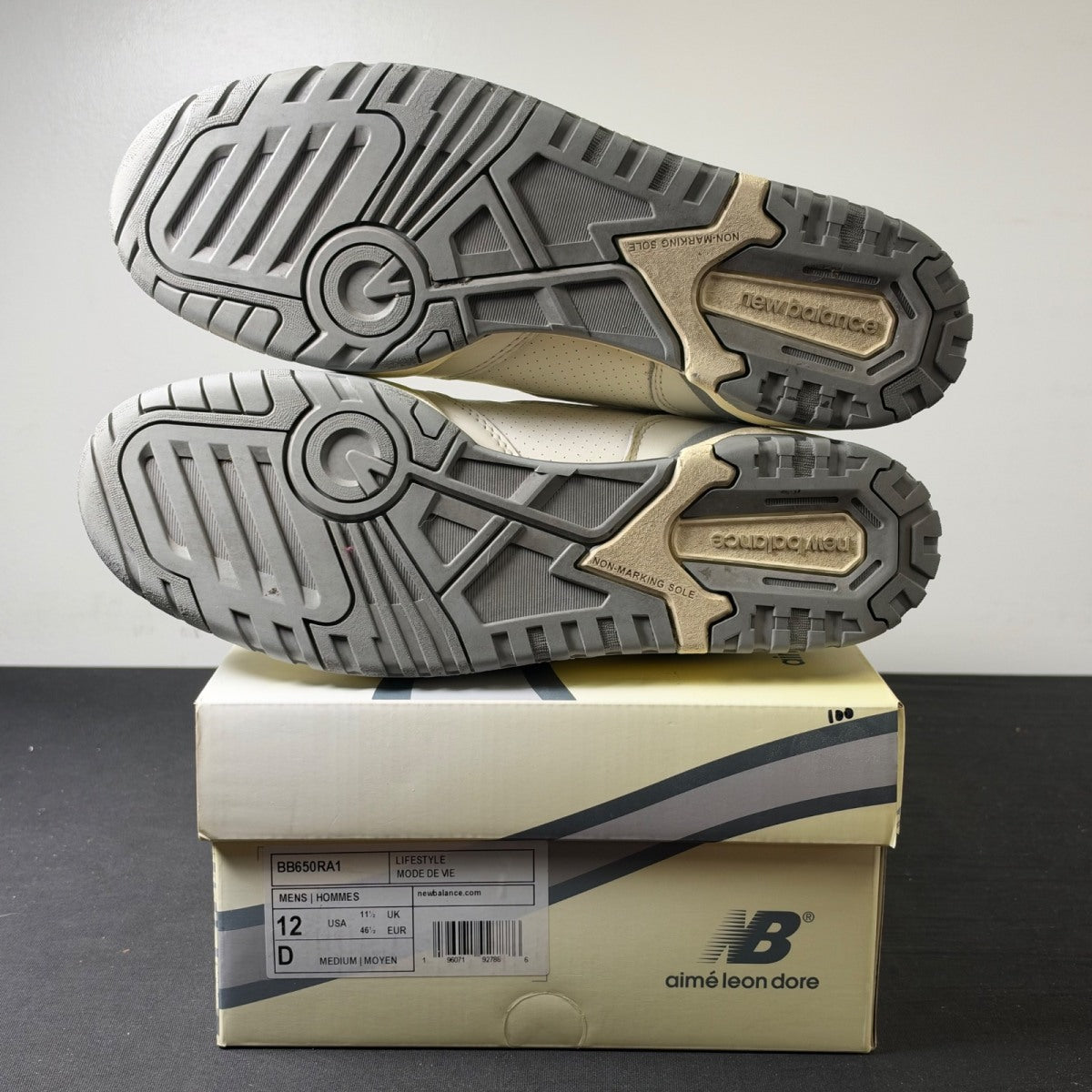 New Balance 650R Aime Leon Dore White Grey (Size 12) - Image 6