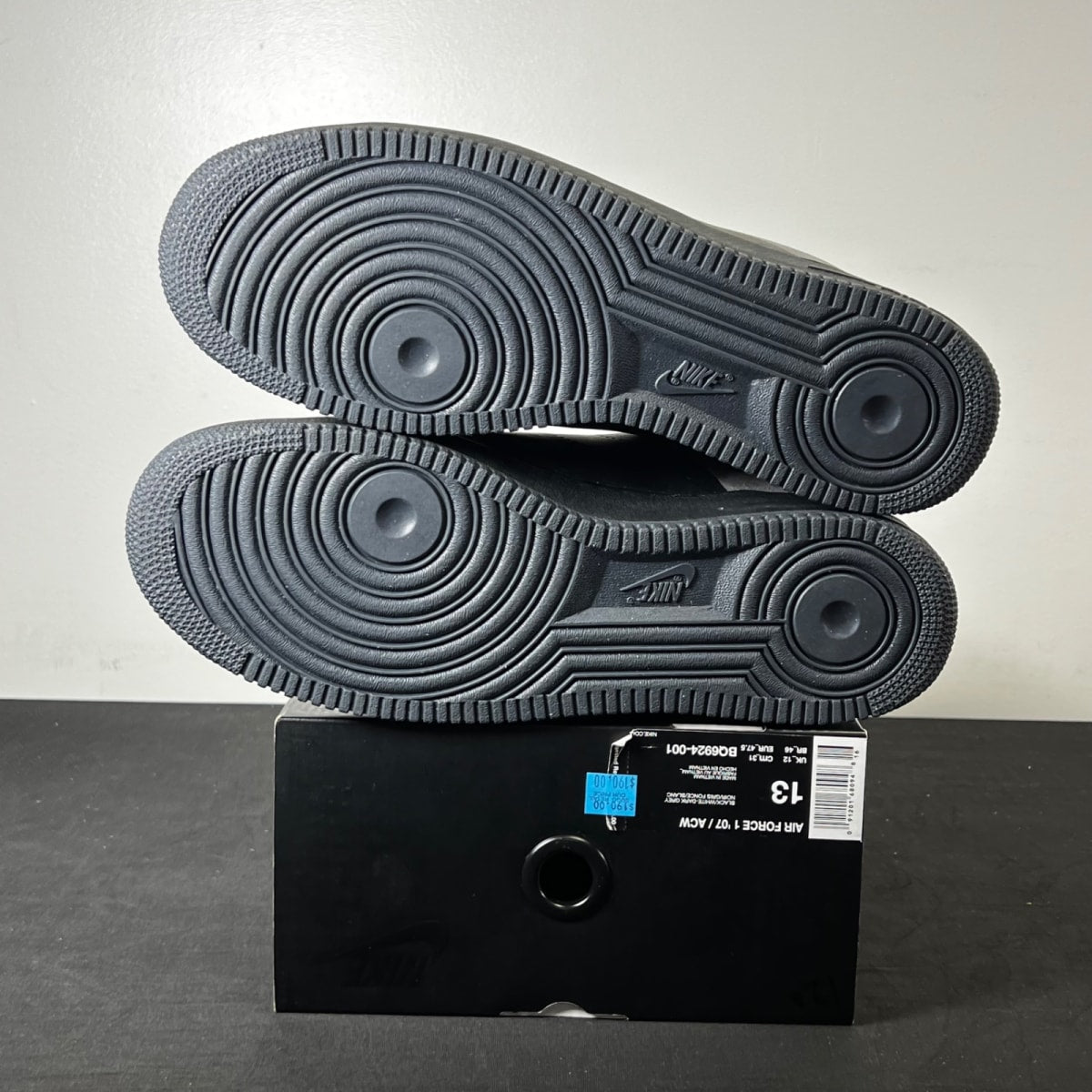 Nike Air Force 1 Low A Cold Wall Black 13 (New Pre-Owned)NikeBlack/White-Dark Grey - Image 5