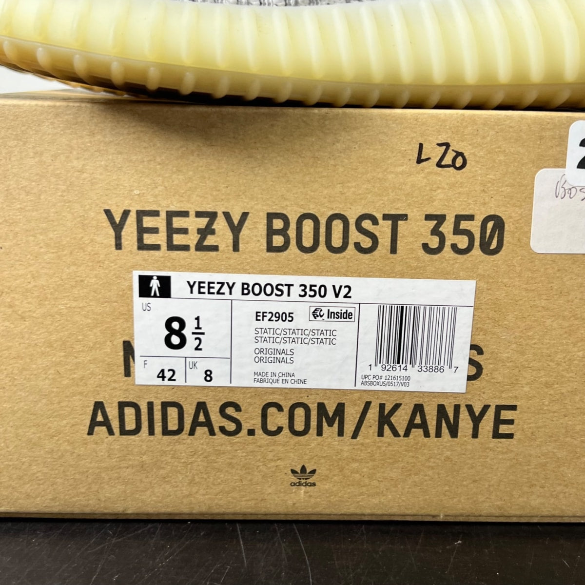 adidas Yeezy Boost 350 V2 Static (Non-Reflective) 8.5 (Lightly Worn Pre-Owned)adidasStatic/Static/Static - Image 4