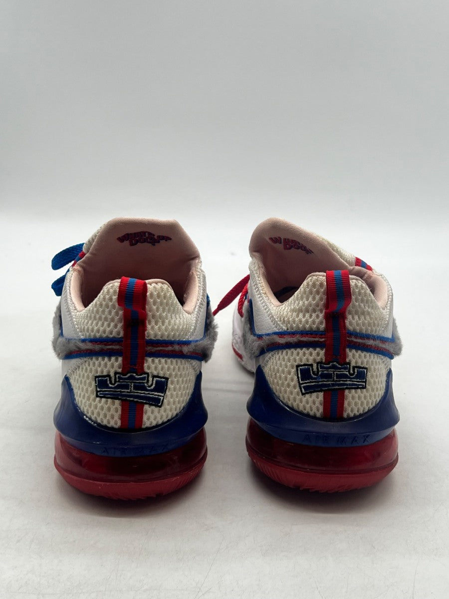 Nike LeBron 17 Low Tune Squad 11 (Moderately Worn Pre-Owned)NikeWhite/University Red - Image 3