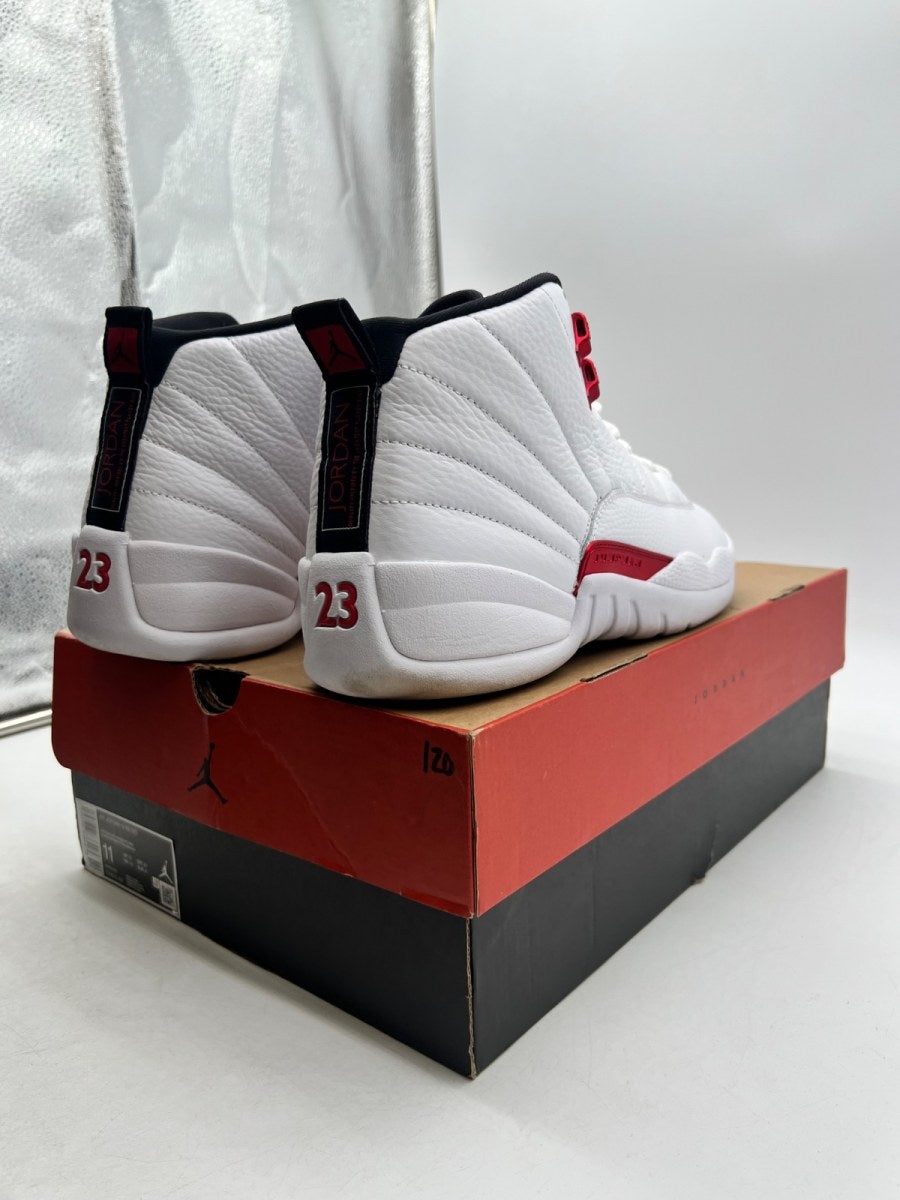 Jordan 12 Retro Twist 11 (Lightly Worn Pre-Owned)JordanWhite/Black-University Red - Image 5
