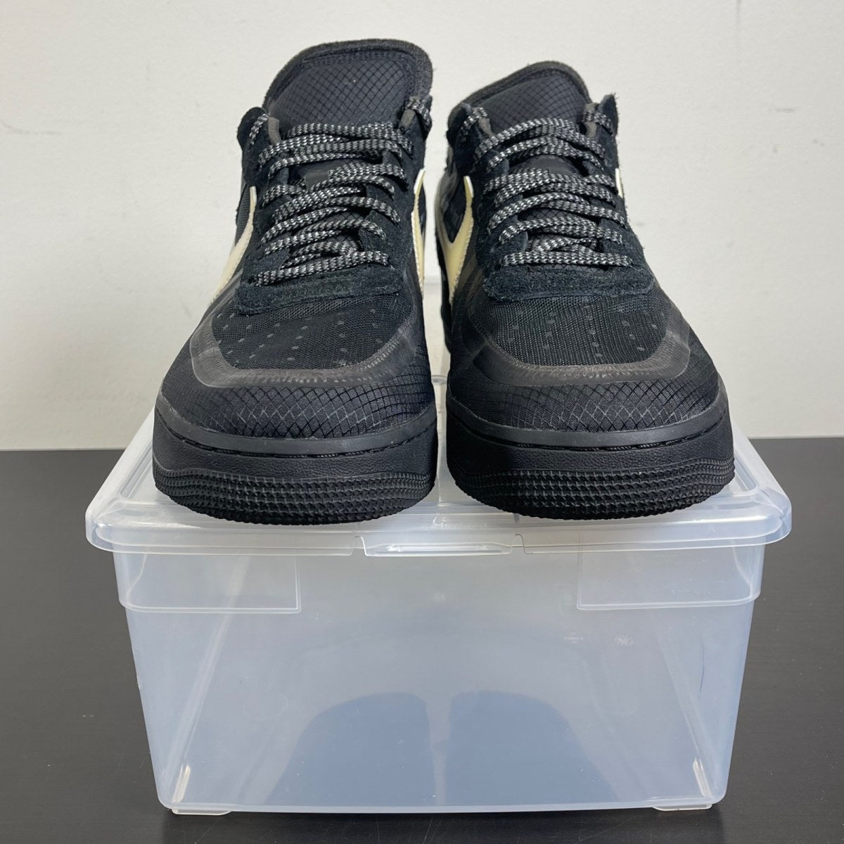 Nike Air Force 1 Low Off-White Black White 12 (Moderately Worn Pre-Owned)NikeBlack/White-Cone-Black - Image 2
