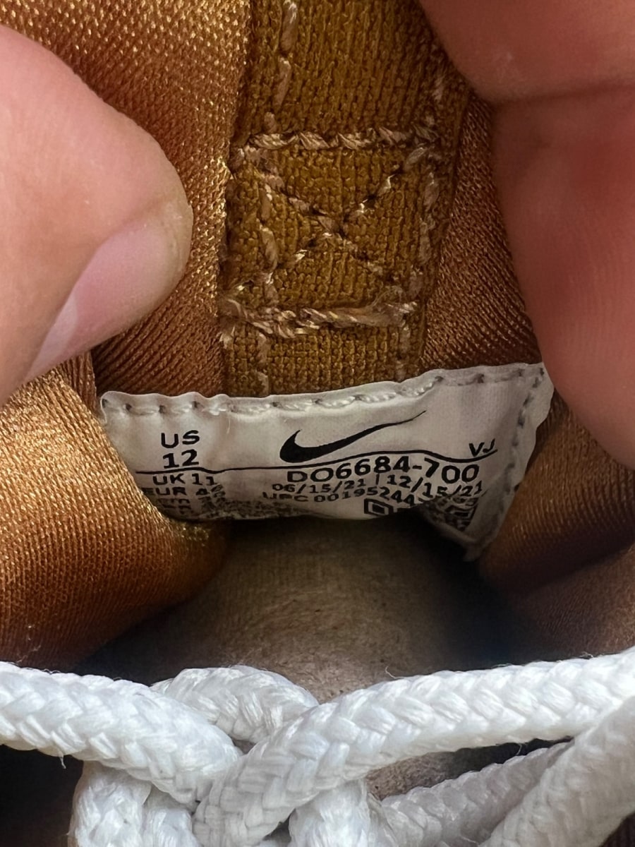 Nike Air Griffey Max 1 Wheat (2022) 12 (Heavily Worn Pre-Owned)NikeWheat/White/Gum Light Brown/Pollen - Image 7
