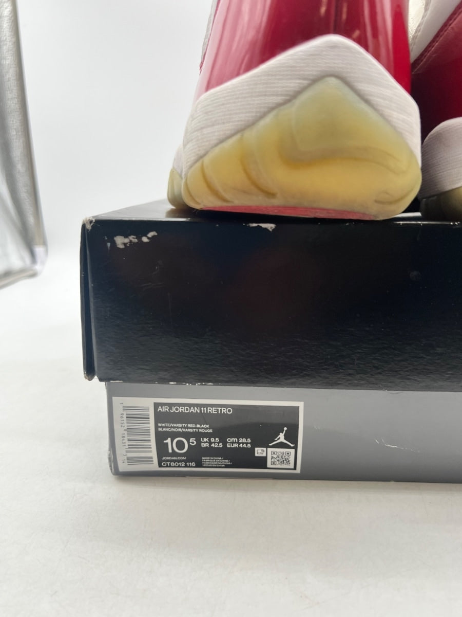 Jordan 11 Retro Cherry (2022) 10.5 (Moderately Worn Pre-Owned)JordanWhite/Varsity Red/Black - Image 4