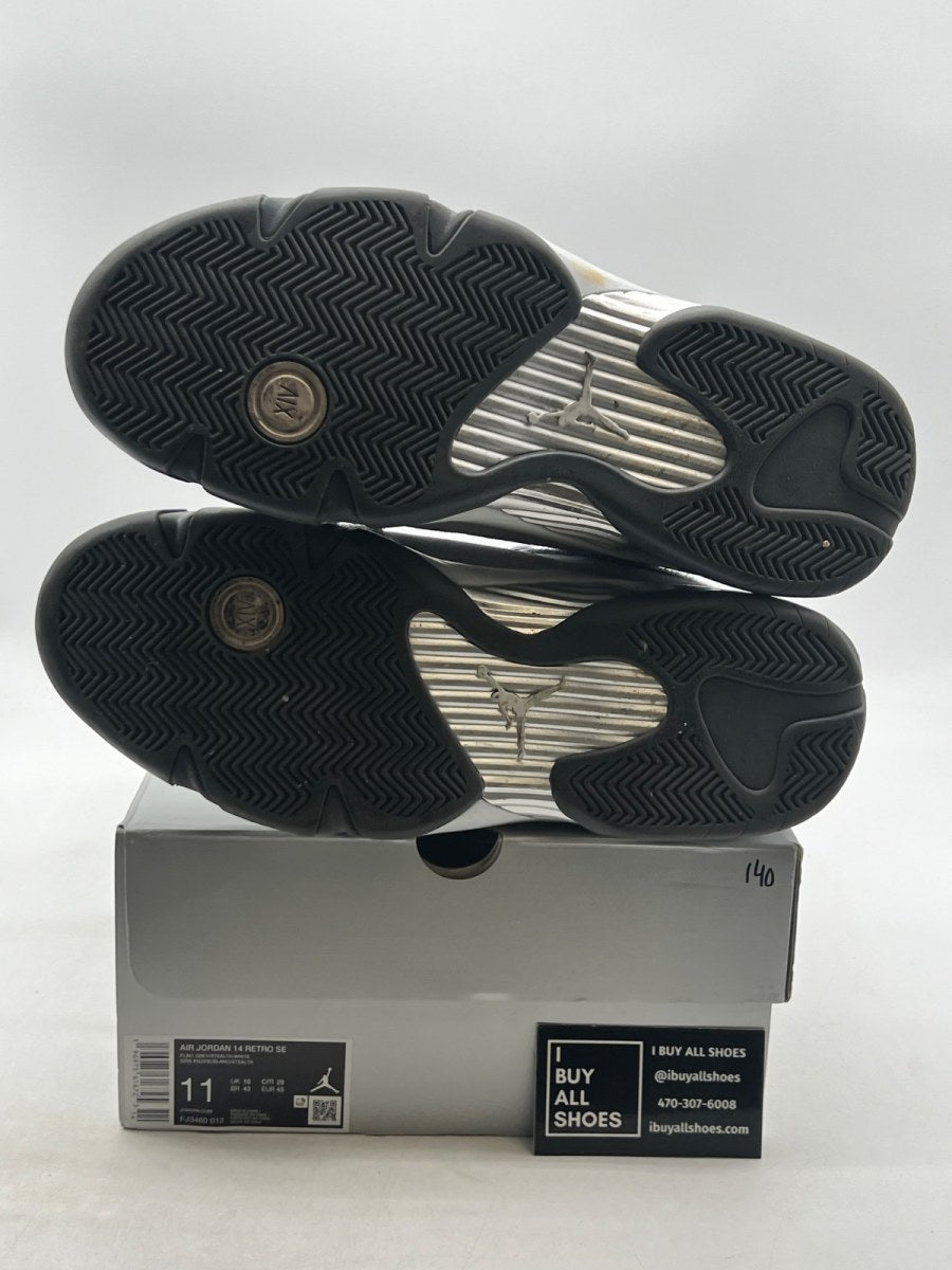 Jordan 14 Retro Flint Grey 11 (Lightly Worn Pre-Owned) - Image 8