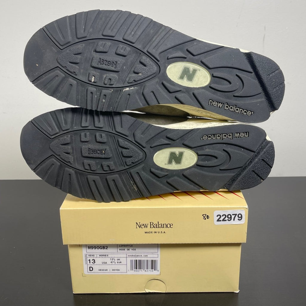 New Balance 990v2 MiUSA Grey Tan 13 (Moderately Worn Pre-Owned)New BalanceGrey/Tan - Image 5