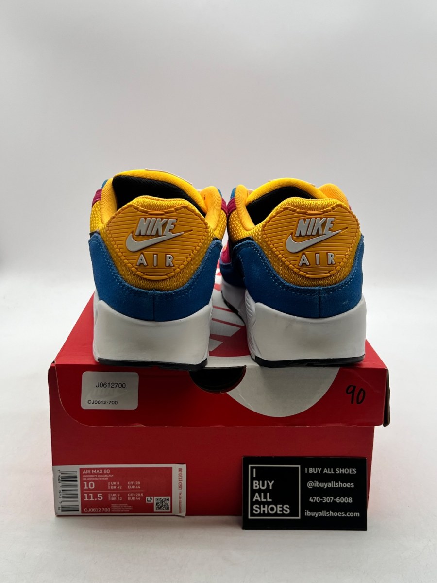 Nike Air Max 90 Multicolor Suede 10 (Lightly Worn Pre-Owned) - Image 5