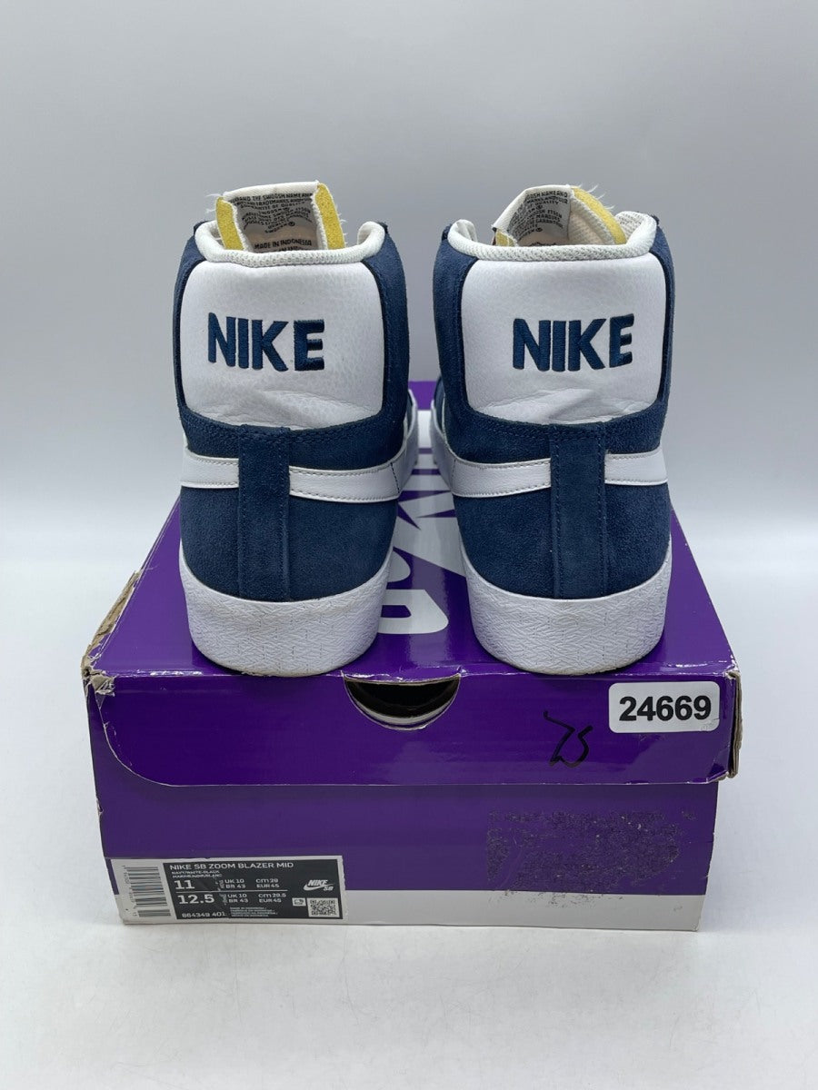 Nike Zoom Blazer Mid SB 'Navy' 11 (Moderately Worn Pre-Owned)Nike - Image 3