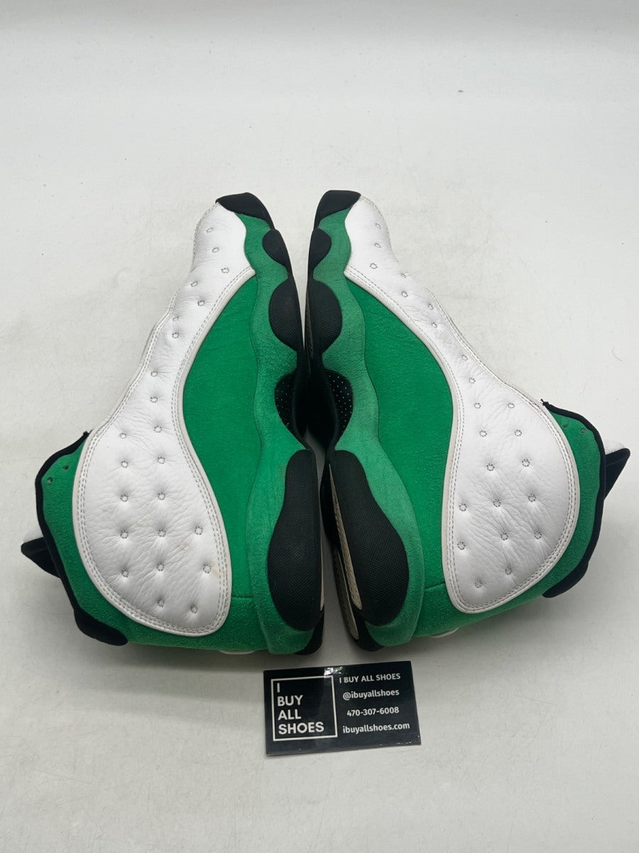 Jordan 13 Retro White Lucky Green 11 (Moderately Worn Pre-Owned) - Image 6