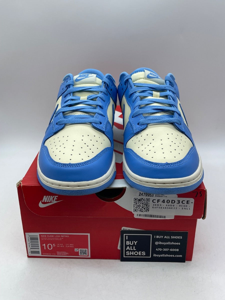 Nike Dunk Low Retro University Blue 10.5 (Moderately Worn Pre-Owned) - Image 2