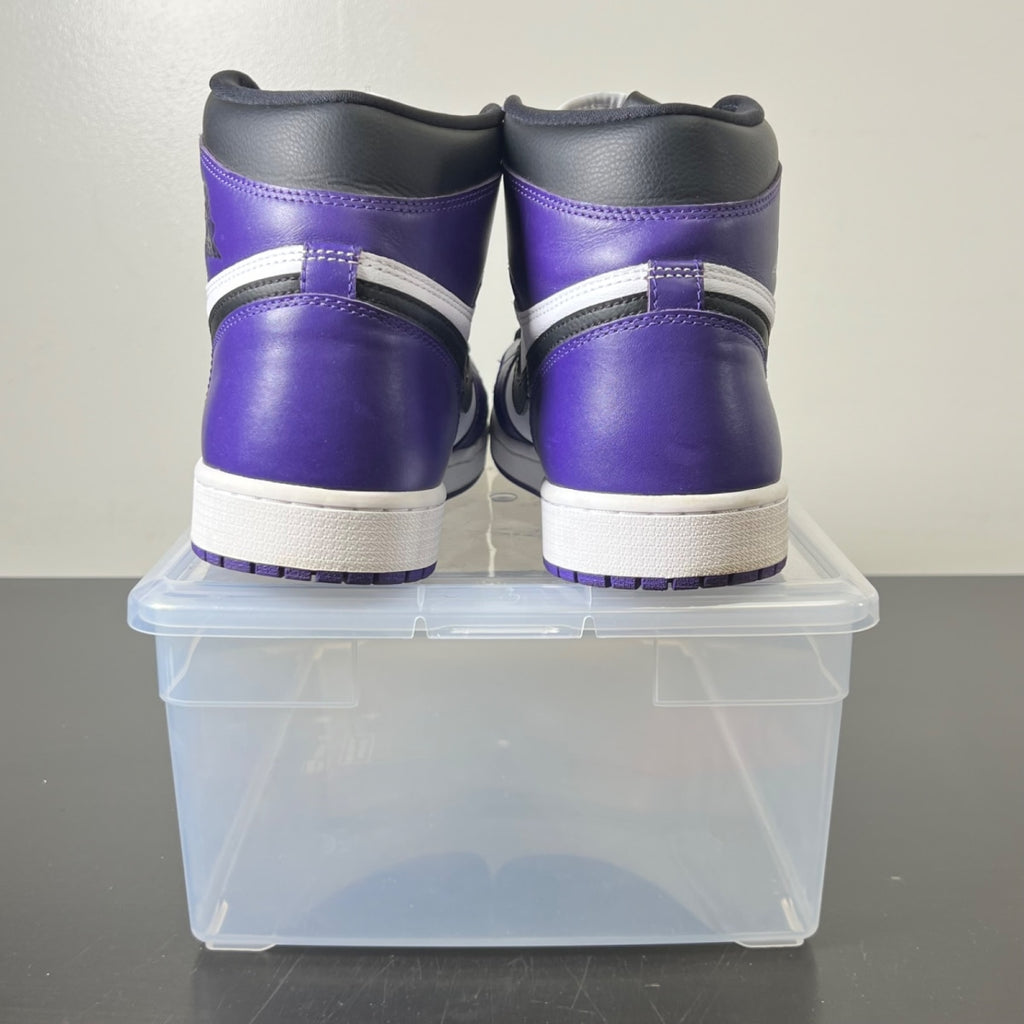 Jordan 1 Retro High Court Purple White 13 (Lightly Worn Pre-Owned)JordanCourt Purple/White-Black - Image 4