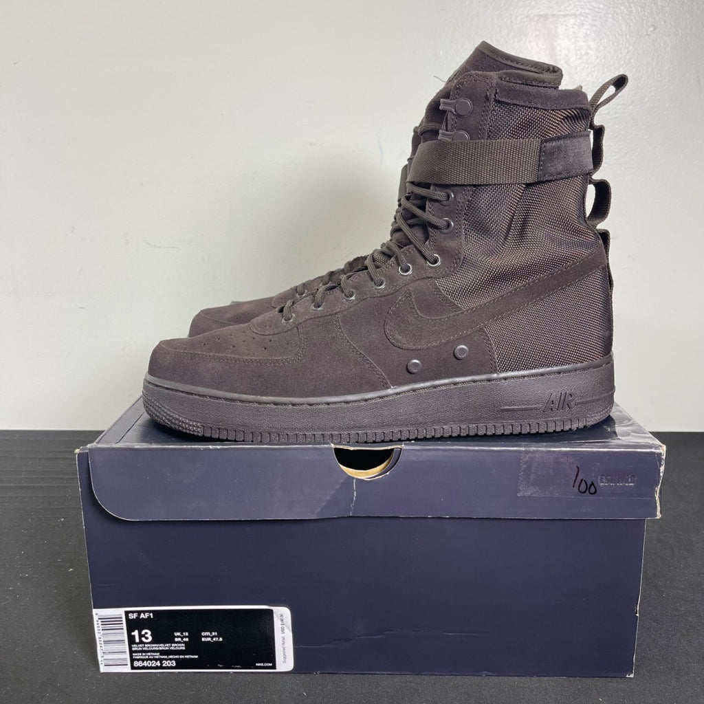 Nike SF Air Force 1 High Velvet Brown 13 (Moderately Worn Pre-Owned)Nike - Image 3