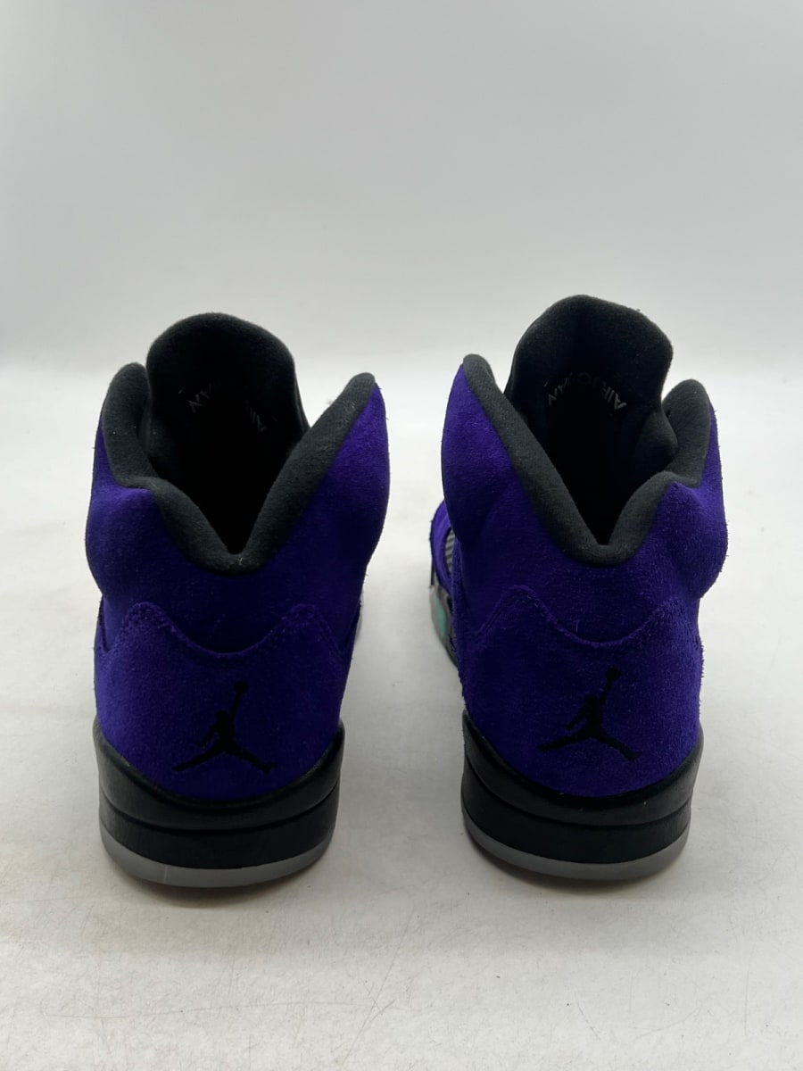 Jordan 5 Retro Alternate Grape 8.5 (Lightly Worn Pre-Owned)JordanGrape Ice/New Emerald-Black - Image 5