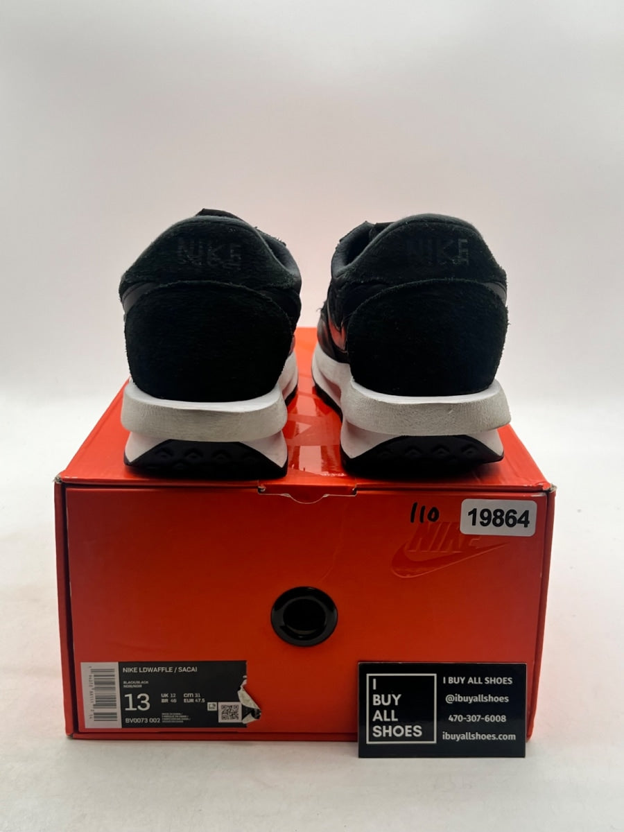 Nike LD Waffle sacai Black Nylon 13 (Lightly Worn Pre-Owned) - Image 3