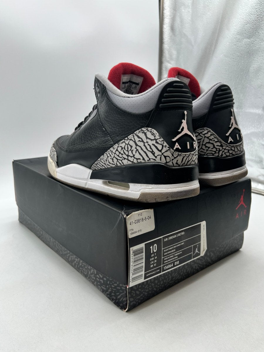 Jordan 3 Retro Black Cement (2011) (Size 10) - Image 4