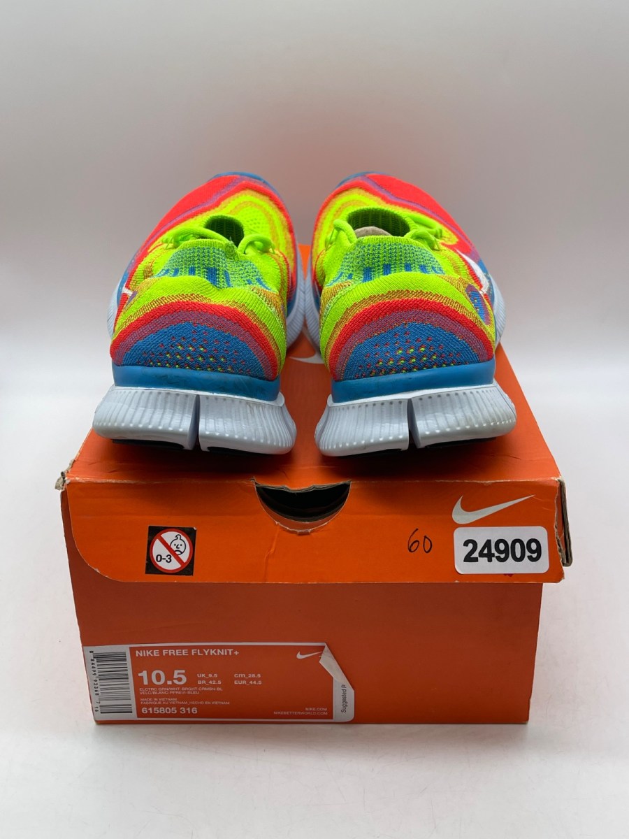 Nike Free Flyknit+ 'Electric Green' 10.5 (Moderately Worn Pre-Owned)Nike - Image 3