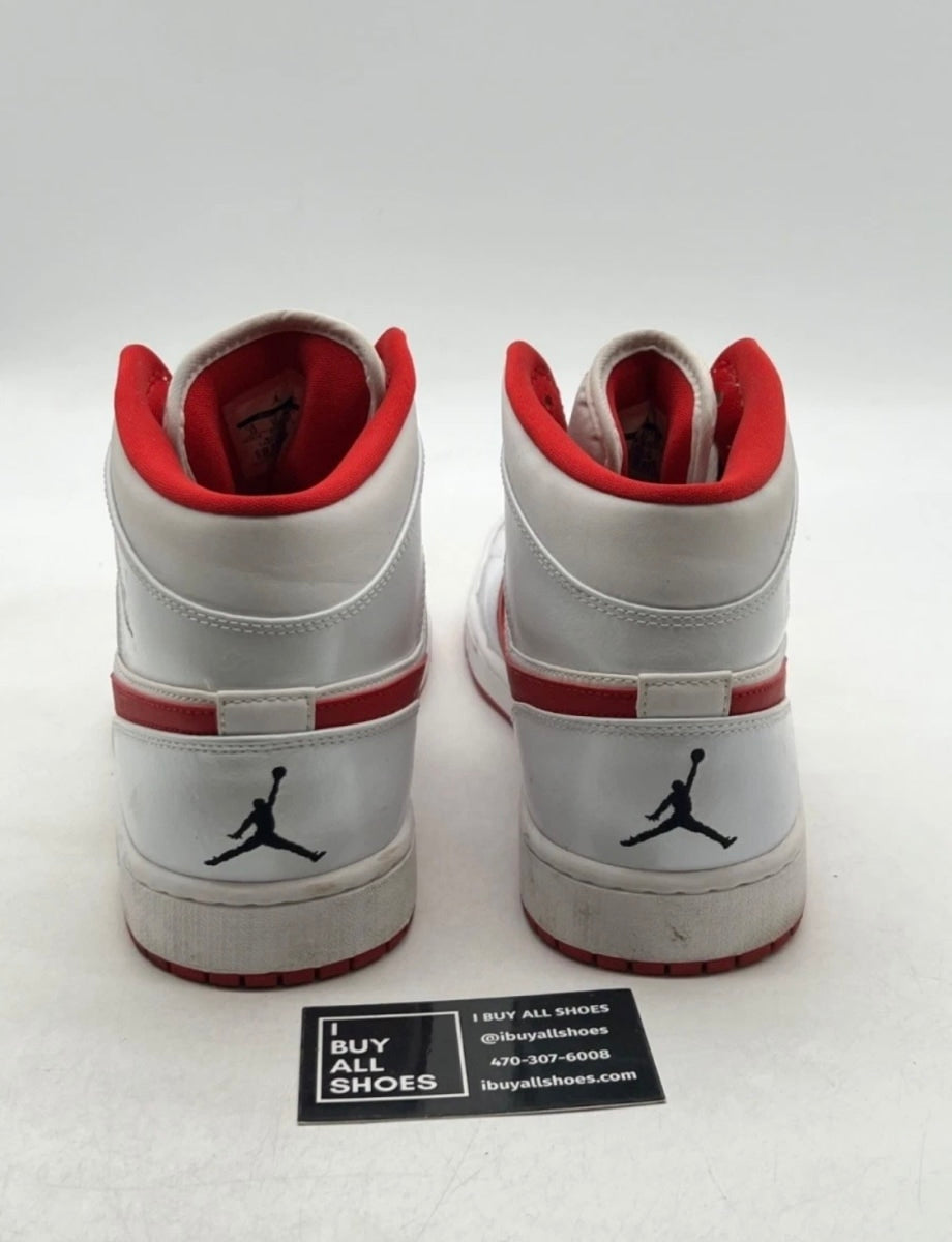 Jordan 1 Retro White Gym Red 13 (Heavily Worn Pre-Owned)JordanWhite/Black-Gym Red - Image 5