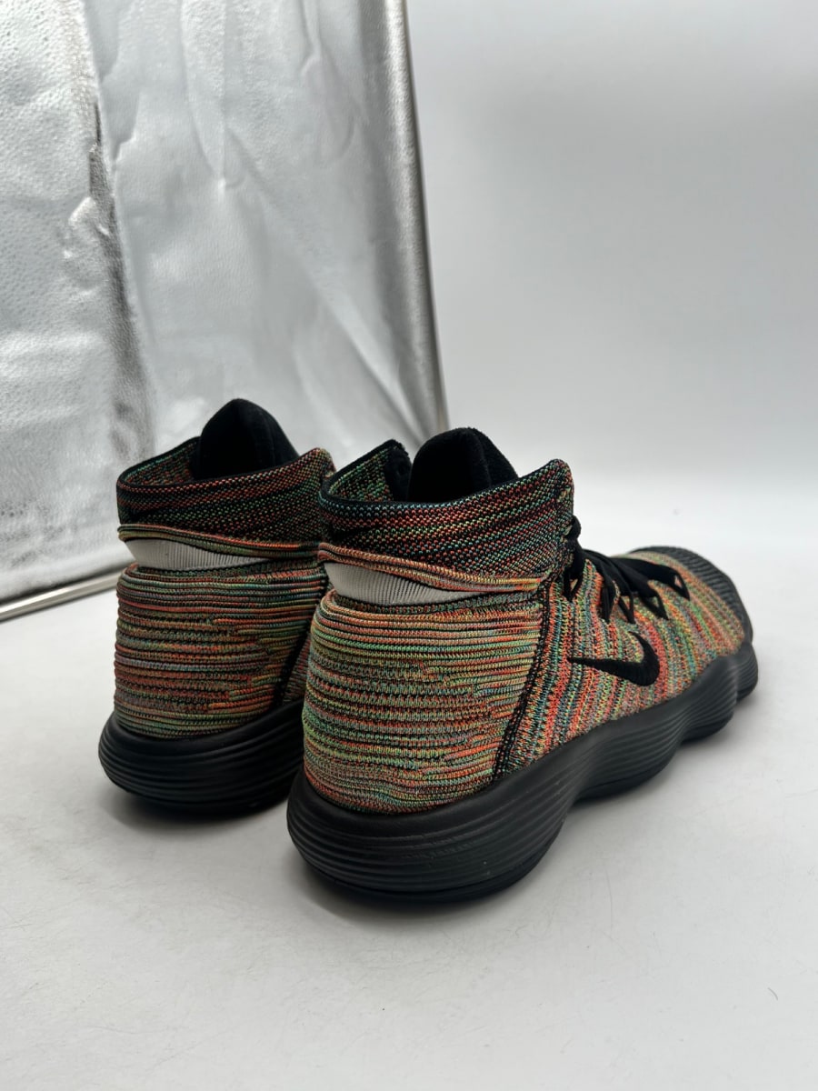 Nike React Hyperdunk 2017 Flyknit Multi-Color 11.5 (Lightly Worn Pre-Owned)NikeBlack/Black-White-Total Crimson - Image 3