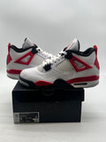 Jordan 4 Retro Red Cement 9 (Lightly Worn Pre-Owned) - Image 1