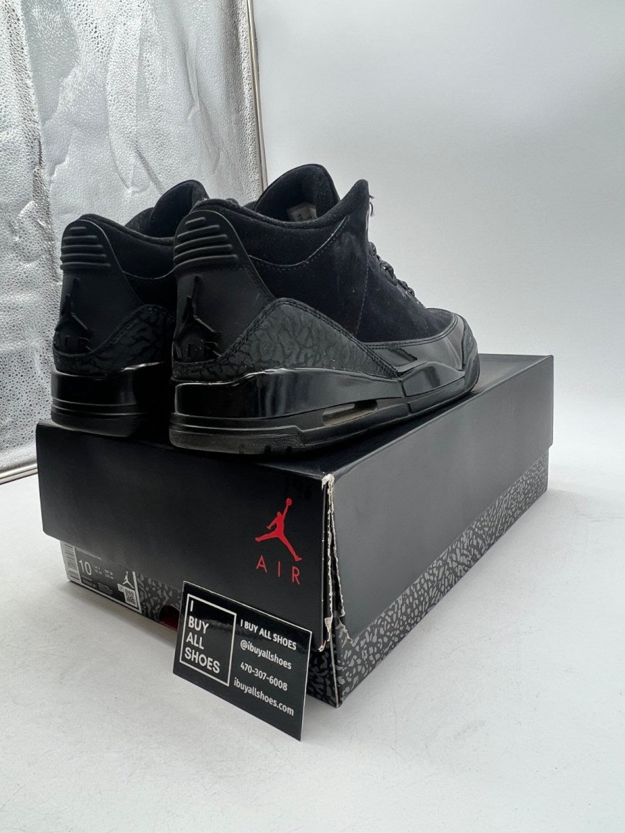 Jordan 3 Retro Black Cat (2025) 10 (Lightly Worn Pre-Owned) - Image 5