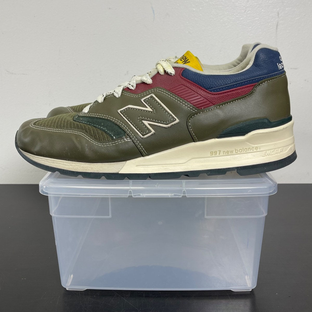 New Balance 997 MiUSA Aimé Leon Dore Dark Moss Angora 12 (Moderately Worn Pre-Owned)New BalanceDark Moss/Angora - Image 3