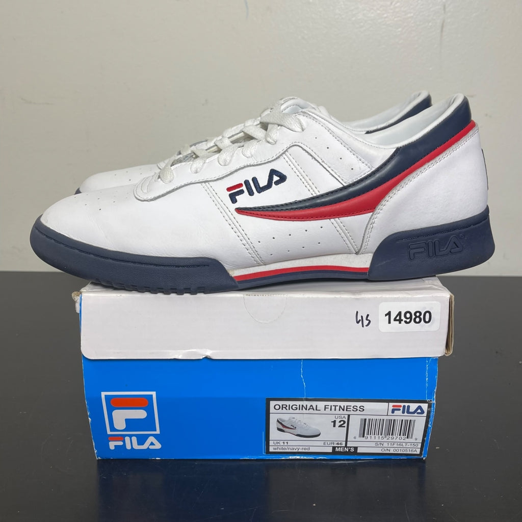 Fila Original Fitness White Navy Red 12 (Moderately Worn Pre-Owned)FilaWhite/Fila Navy-Fila Red - Image 3