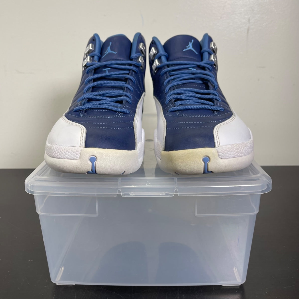 Jordan 12 Retro Indigo 10.5 (Moderately Worn Pre-Owned)JordanStone Blue/Legend Blue-Obsidian - Image 2