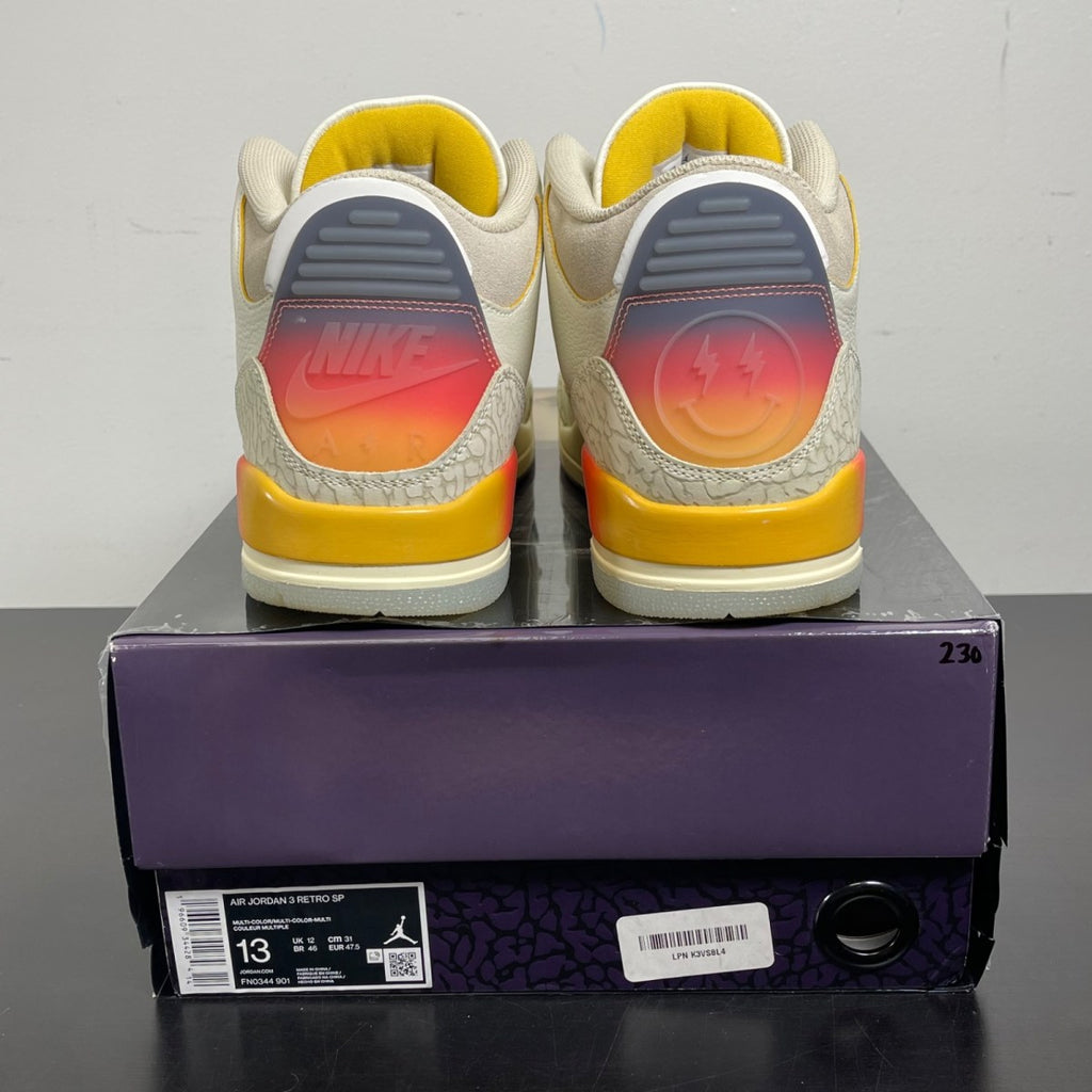 Jordan 3 Retro SP J Balvin Medellín Sunset 13 (Moderately Worn Pre-Owned)JordanMulti-Color/Multi-Color - Image 4