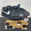 Nike Dunk Low Off-White Lot 50 10 (Moderately Worn Pre-Owned)NikeBlack/Metallic Silver-Black - Image 1