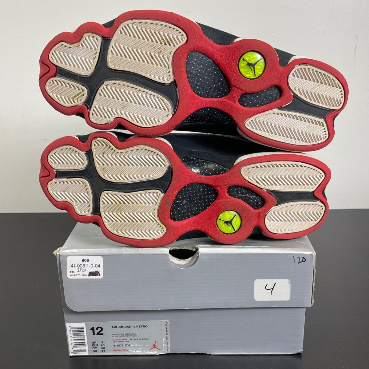 Jordan 13 Retro He Got Game (2018) 12 (Moderately Worn Pre-Owned)JordanWhite/True Red-Black - Image 5