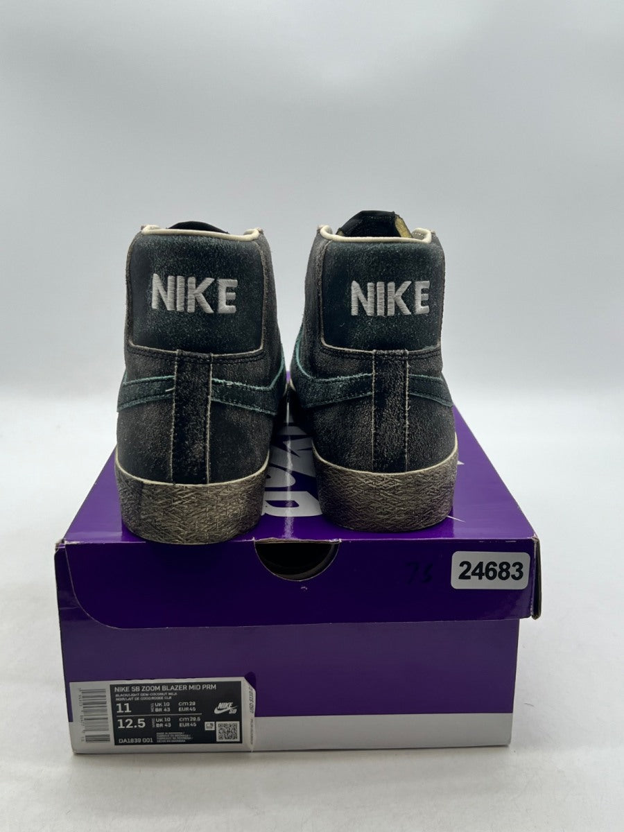 Nike Blazer Mid Faded Black 11 (Lightly Worn Pre-Owned)NikeBlack/Light Dew-Coconut Milk - Image 3