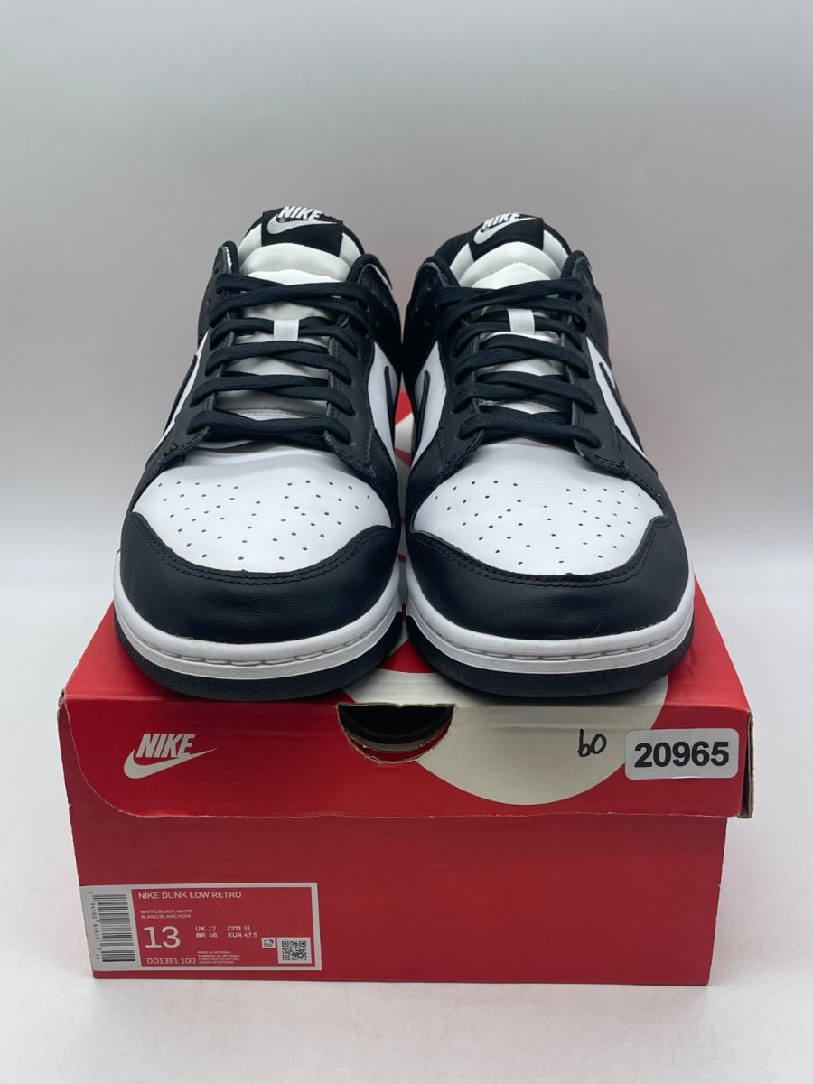 Nike Dunk Low Retro White Black Panda 13 (Moderately Worn Pre-Owned) - Image 2