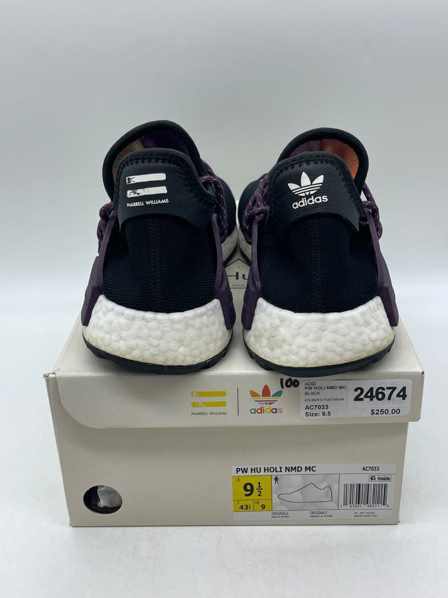 adidas Human Race NMD Pharrell Holi Festival (Core Black) 9.5 (Moderately Worn Pre-Owned)adidasCore Black/Deepest Purple/Core Black - Image 3