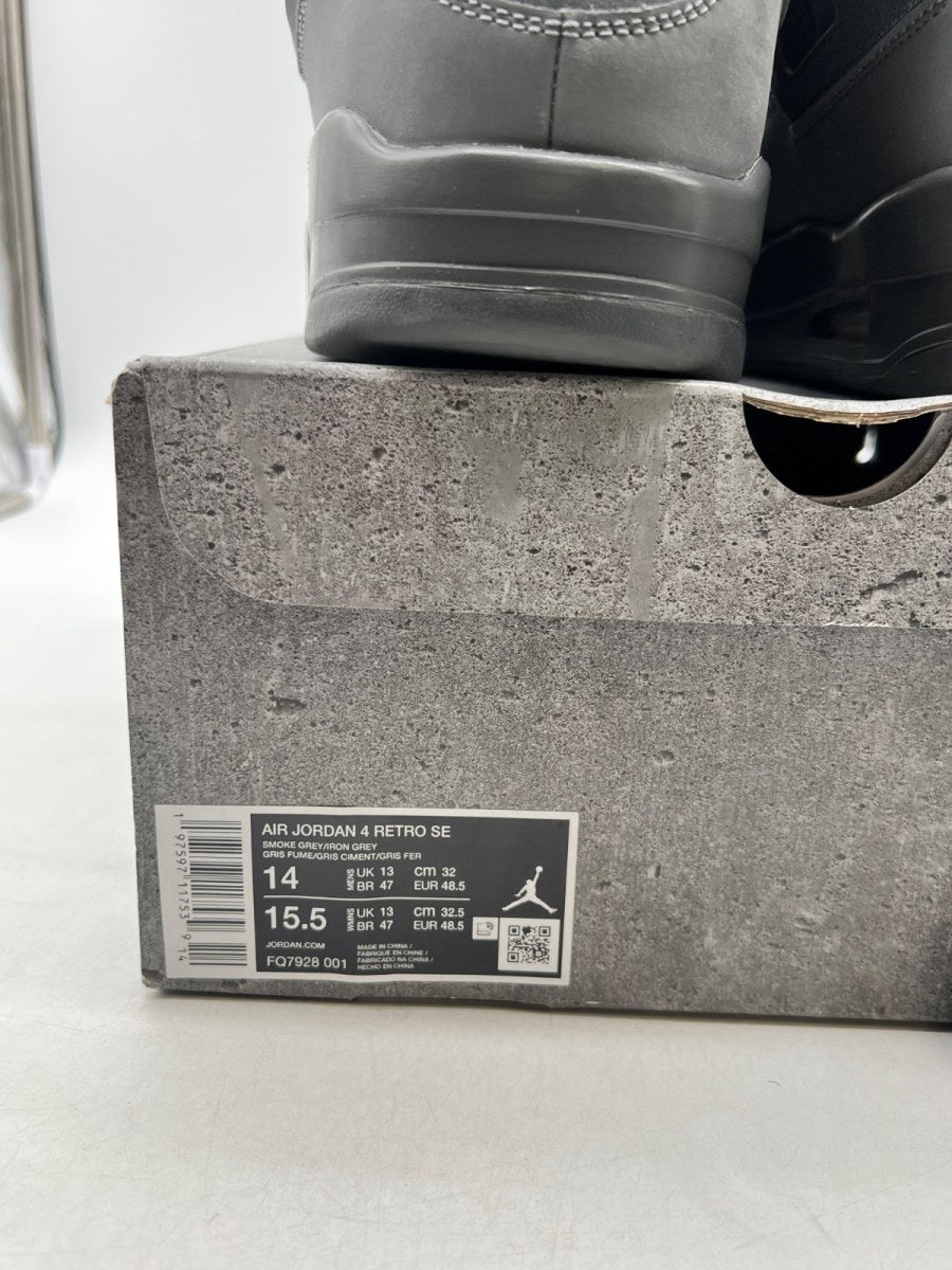 Jordan 4 Retro SE Paris Olympics Wet Cement 14 (Lightly Worn Pre-Owned) - Image 6