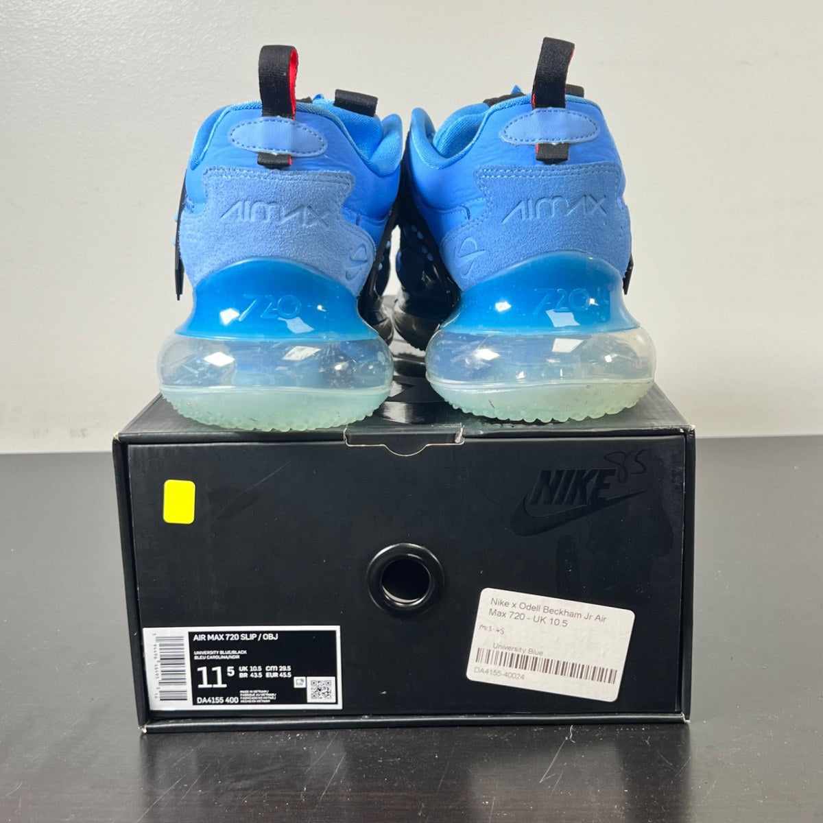 Nike Air Max 720 OBJ Slip University Blue 11.5 (Lightly Worn Pre-Owned)NikeUniversity Blue/Black-Industrial Blue - Image 4