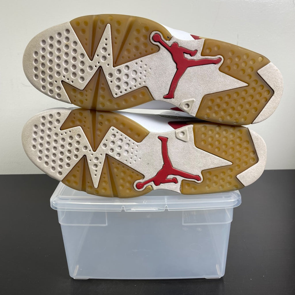 Jordan 6 Retro Alternate Hare 11.5 (Moderately Worn Pre-Owned)JordanWhite/Gym Red-Pure Platinum - Image 5
