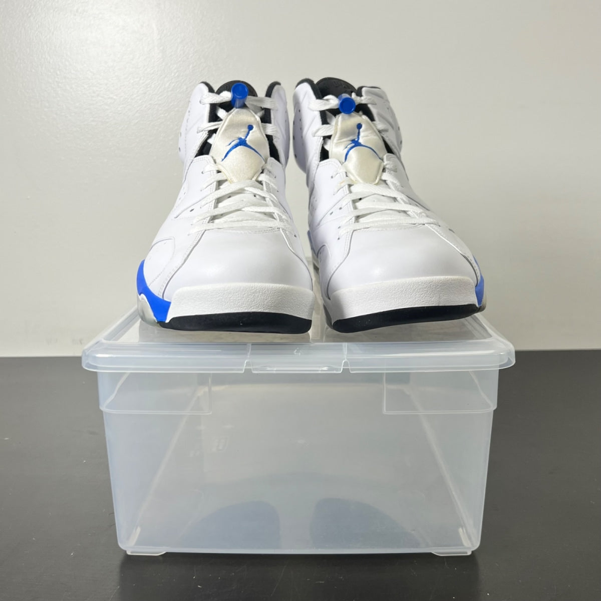 Jordan 6 Retro Sport Blue (2014) 12 (New Pre-Owned)JordanWhite/Sport Blue-Black - Image 2