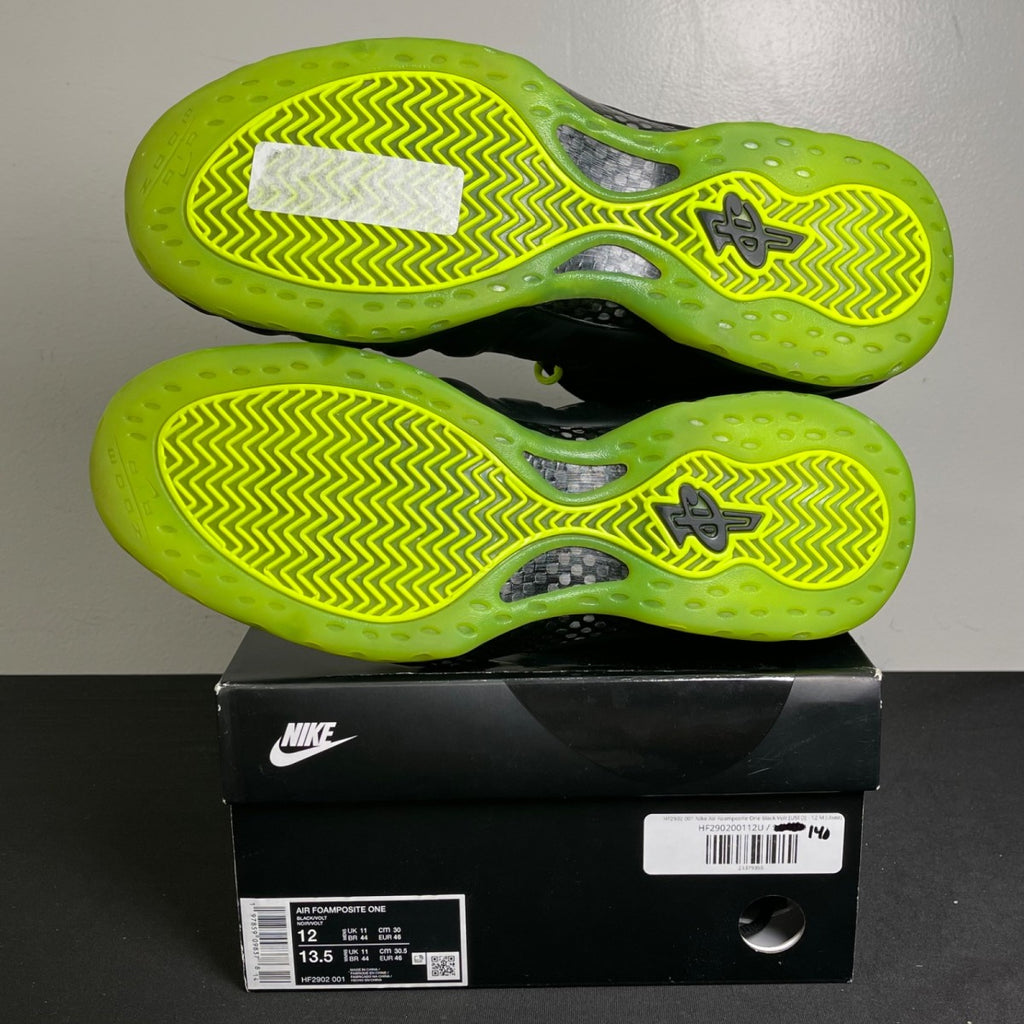 Nike Air Foamposite One Black Volt (Size 12) - aux