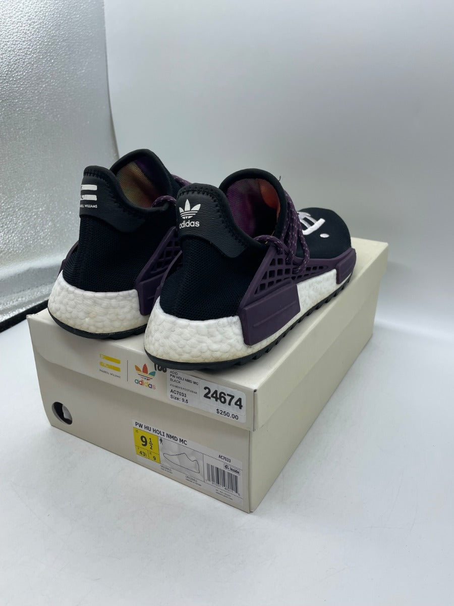 adidas Human Race NMD Pharrell Holi Festival (Core Black) 9.5 (Moderately Worn Pre-Owned)adidasCore Black/Deepest Purple/Core Black - Image 5
